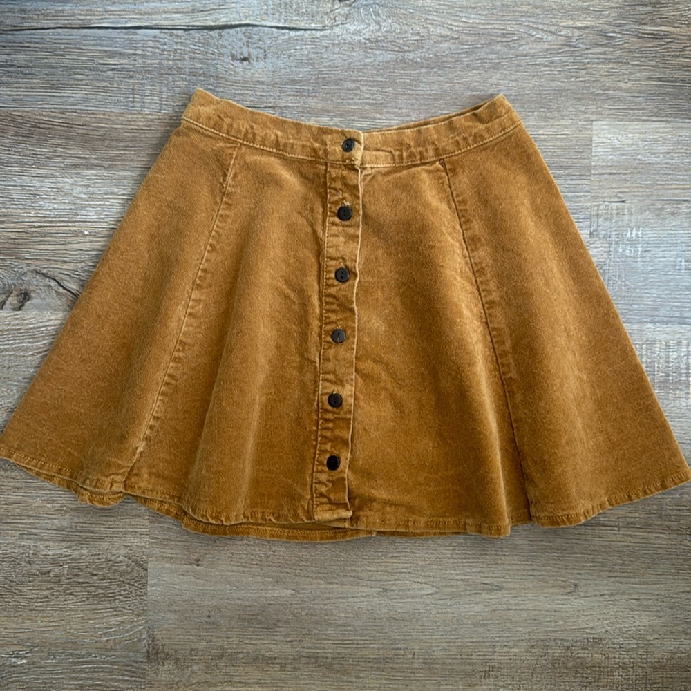 Brandy Melville Button Down Flare Skirt